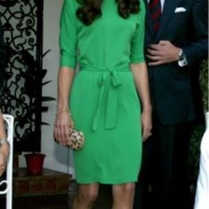 Diane Von Furstenberg Silk Dress in Turquoise